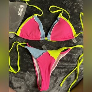 thong bikini and top